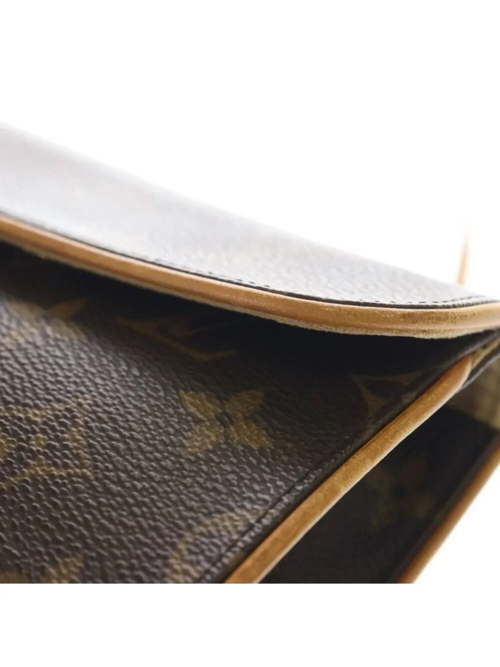 Louis Vuitton Monogram Pochette Florentine Leather Waist Bag Brown